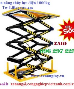 Bàn nâng thủy lực 1000kg cao 4m hiệu TW-LIFTER