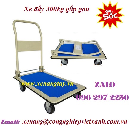 Xe đẩy 300kg gấp gọn