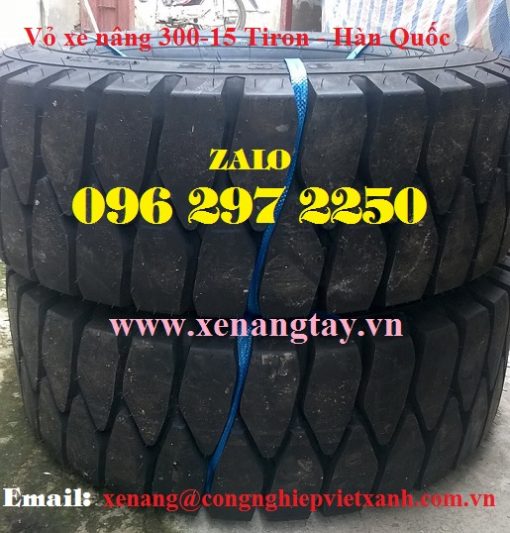 Vỏ xe nâng 300-15 Tiron - Hàn Quốc