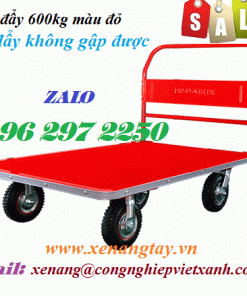 Xe đẩy 600kg màu đỏ tay đẩy không gập được