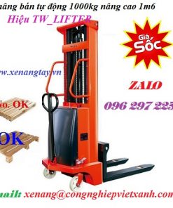 Xe nâng bán tự động 1000kg nâng cao 1m6 TW_LIFTER