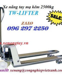 Xe nâng tay mạ kẽm 2500kg TW-LIFTER