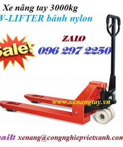 Xe nâng tay 3000kg TW-LIFTER bánh nylon