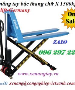 Xe nâng tay bạc thang chữ x 1500kg Eoslift-Germany