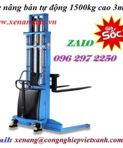 Xe nâng bán tự động 1500kg cao 3m hiệu NICHI-LIFT Nhật Bản