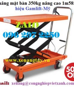 Xe nâng mặt bàn 350kg nâng cao 1m585 hiệu Gamlift-Mỹ