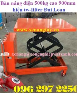 Bàn nâng tay điện 500kg cao 900mm hiệu tw-lifter Đài Loan