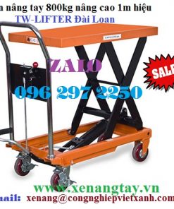 Bàn nâng tay 800kg nâng cao 1m hiệu TW-LIFTER Đài Loan