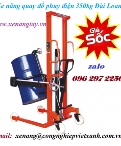 Xe nâng tay quay đổ phuy 350kg cao 1m4 hiệu TW-LIFTER Đài Loan