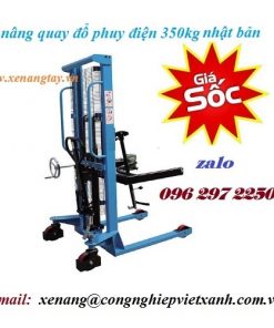 Xe nâng tay quay đổ phuy 350kg cao 1m4 hiệu NICHI-LIFT Nhật Bản