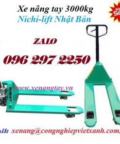 Xe nâng tay 3000kg Nichi-lift Nhật Bản ( 685x1220mm)