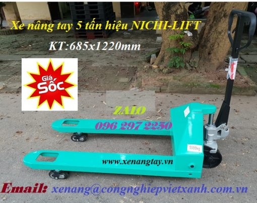 Xe nâng tay 5 tấn hiệu NICHI-LIFT