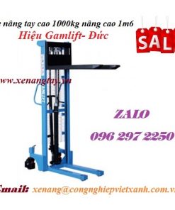 Xe nâng tay cao 1000kg nâng cao 1m6 Gamlift- Đức