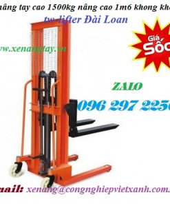 Xe nâng tay cao 1500kg nâng cao 1m6 khong khóa tw-lifter Đài Loan