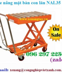 Xe nâng mặt bàn con lăn 350kg nâng cao 1300mm NAL35 NICHI-LIFT – JAPAN