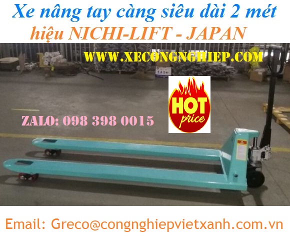 Xe nâng tay càng dài 2000mm (685x2000mm)