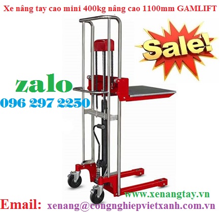 Xe nâng tay cao mini 400kg nâng cao 1100mm GAMLIFT