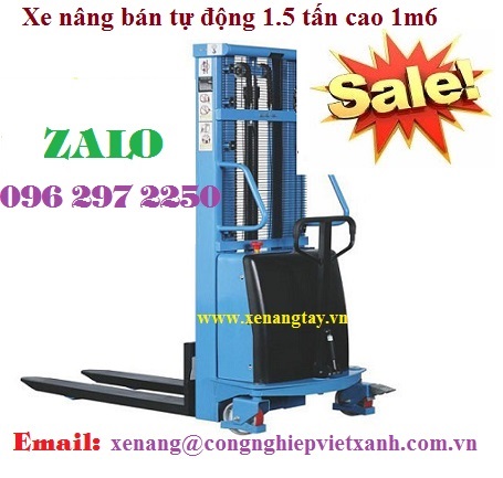 Xe nâng bán tự động 1500 kg cao 1m6 GamLift