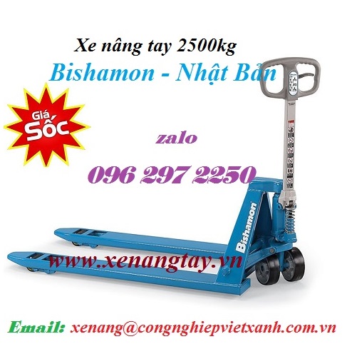 Xe nâng tay 2500kg Bishamon – Nhật Bản