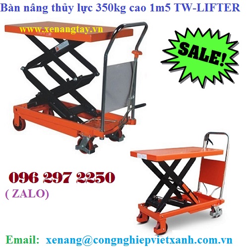 Bàn nâng thủy lực 350kg cao 1m5 TW-LIFTER