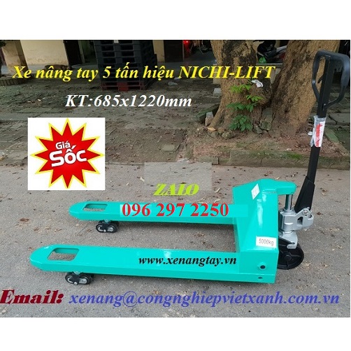 Xe nâng tay 5000 kg hiệu NICHI-LIFT