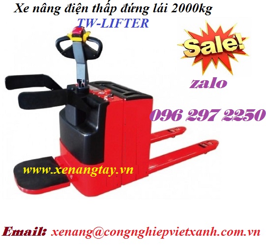 Xe nâng điện thấp đứng lái 2000kg TW-LIFTER