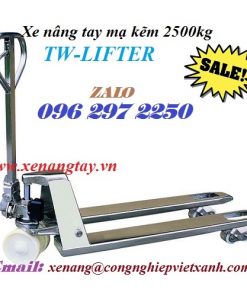 xe nâng tay mạ kẽm 2500kg