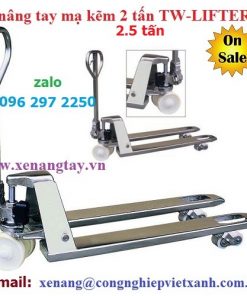 Xe nâng tay mạ kẽm 2 tấn, 2.5 tấn TW-LIFTER