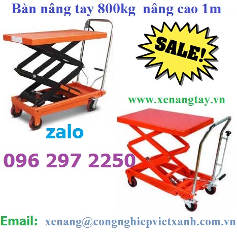 Bàn nâng tay 800kg hiệu TW-LIFTER Đài Loan