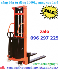 Xe nâng bán tự động 1000kg nâng cao 1m6