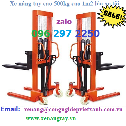 xe nâng tay cao 500 kg giá rẻ