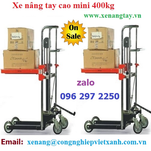 Xe nâng tay cao mini 400kg