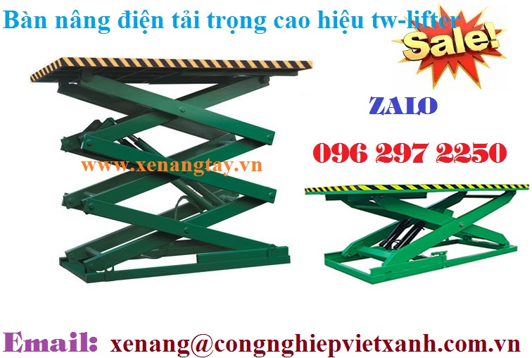 BÀN NÂNG ĐIỆN TẢI TRỌNG CAO HIỆU TW-LIFTER