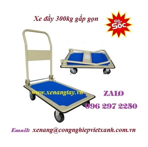 Xe đẩy 300kg gấp gọn