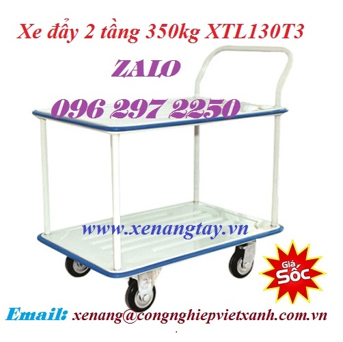 Xe đẩy 2 tầng 350kg XTL130T3