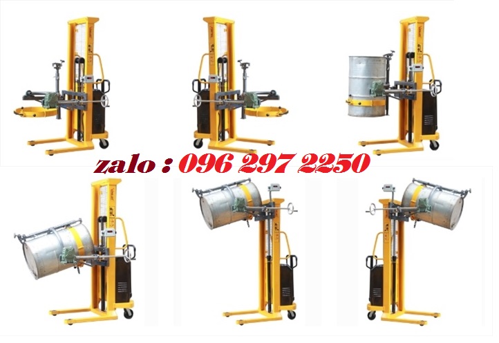 Xe nâng tay quay đổ phuy 350kg cao 1m4 hiệu TW-LIFTER Đài Loan