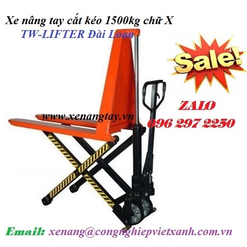 Xe nâng tay cắt kéo 1.5 tấn chữ X TW-LIFTER