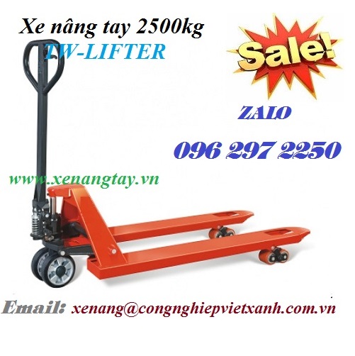 Xe nâng tay 2500kg (2.5 tấn) TW-LIFTER