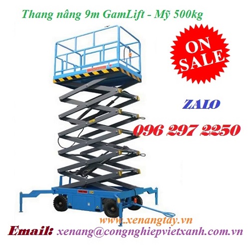 Thang nâng 9m GamLift – Mỹ 500kg