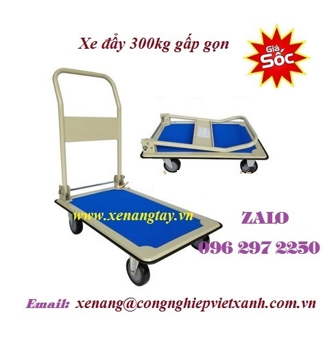 Xe đẩy 300kg gấp gọn