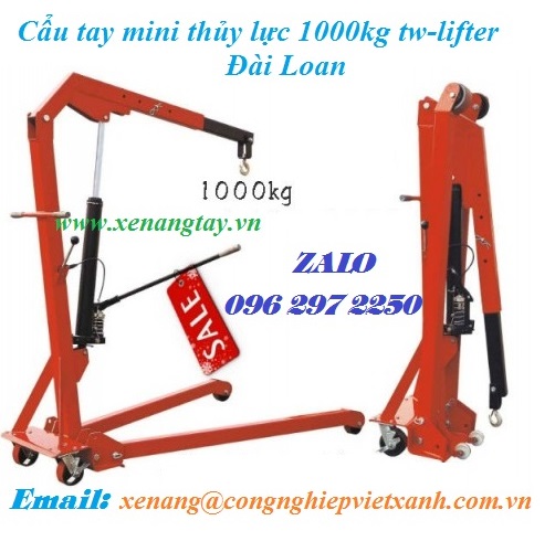 Cẩu tay mini thủy lực 2000kg tw-lifter Đài Loan