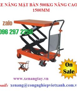 XE NÂNG MẶT BÀN 500KG NÂNG CAO 1500MM