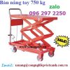 Xe nâng bàn 750kg cao 1500mm