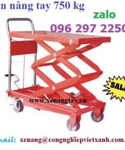 Xe nâng bàn 750kg cao 1500mm