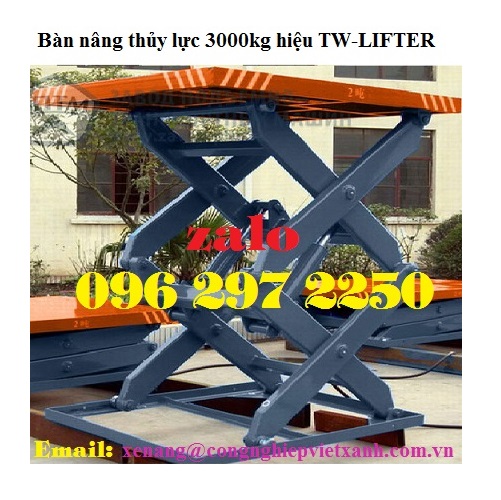 Bàn nâng thủy lực 3000kg hiệu TW-LIFTER