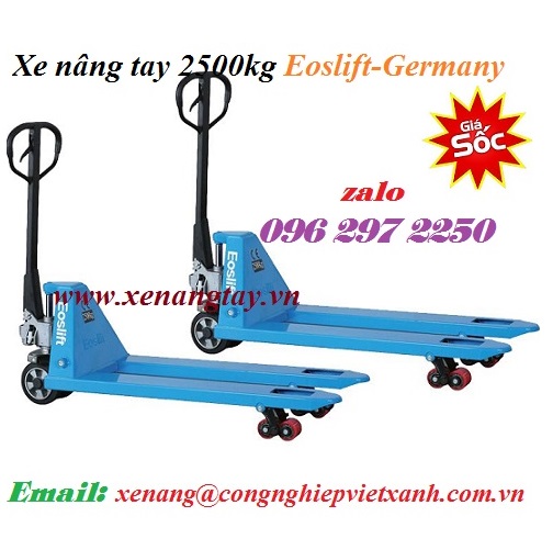 Xe nâng tay 2500kg Nichi-lift Nhật Bản ( 685x1220mm)