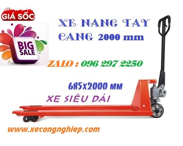 Xe nâng tay càng dài 2000mm (685x2000mm) TW-LIFTER