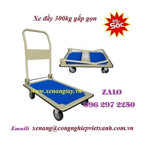 Xe đẩy 300kg gấp gọn