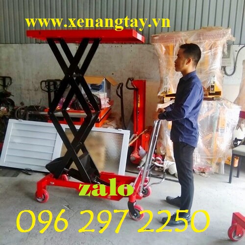 Xe nâng mặt bàn 500kg cao 1500mm