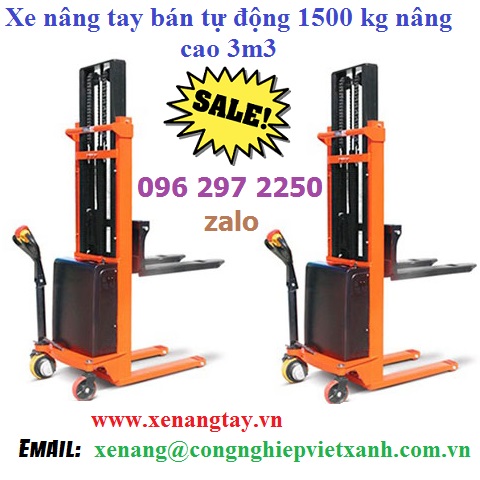 Xe nâng bán tự động 1500kg cao 3m3 TW-LIFTER